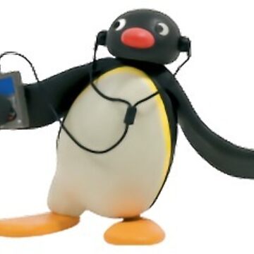 Imagen de la obra pingu escuchando musica de khumble