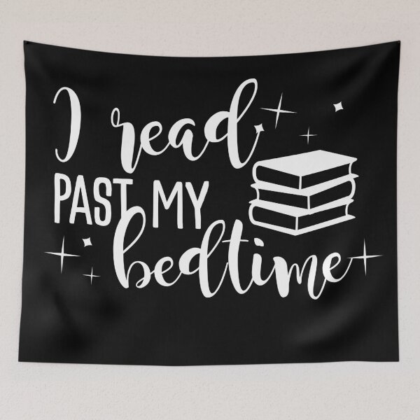 Item preview, I read past my bedtime designed and sold by NerdySherds.