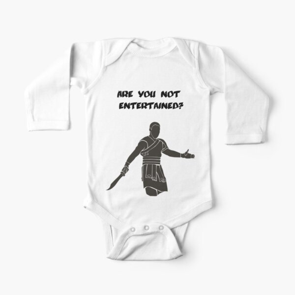 Movies - Gladiator - are you not entertained - light Long Sleeve Baby One-Piece