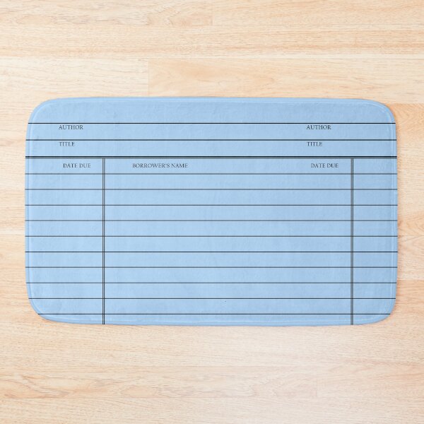 Item preview, Vintage Library Card - Blue designed and sold by cozydaily.