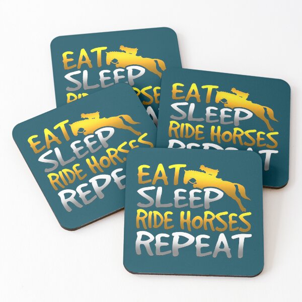 Item preview, Funny Eat Sleep Ride Horses Repeat Horseback Riding designed and sold by Julien114.