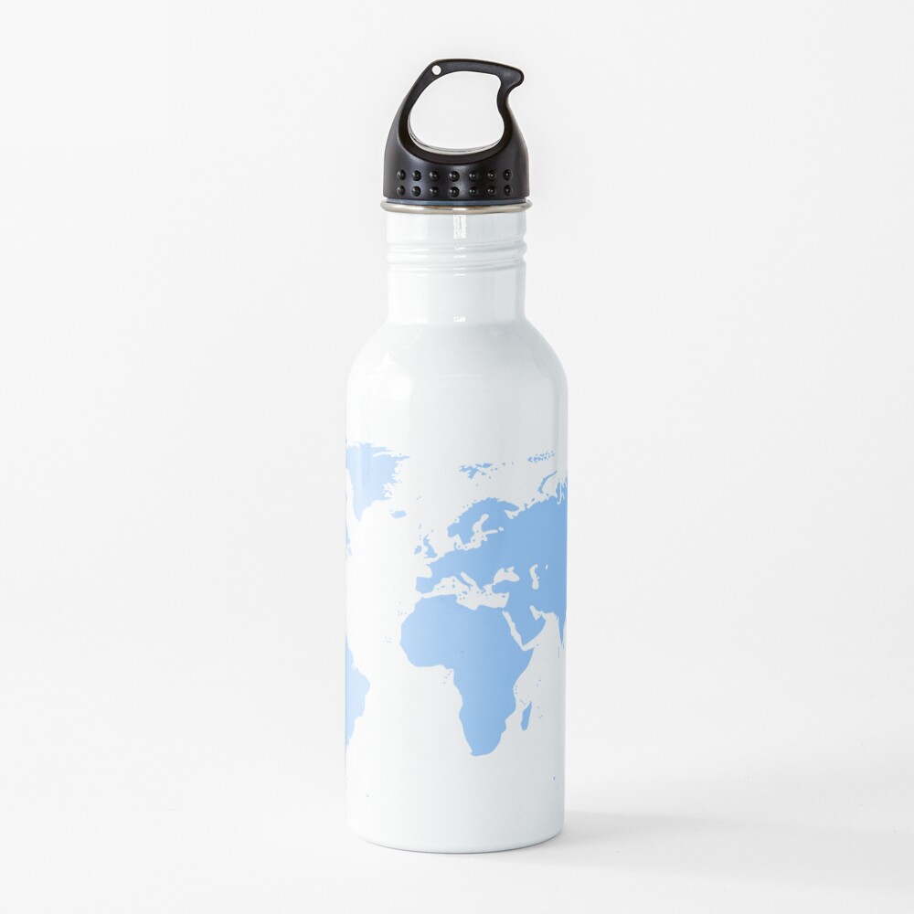 World Map. I love Travel Water Bottle