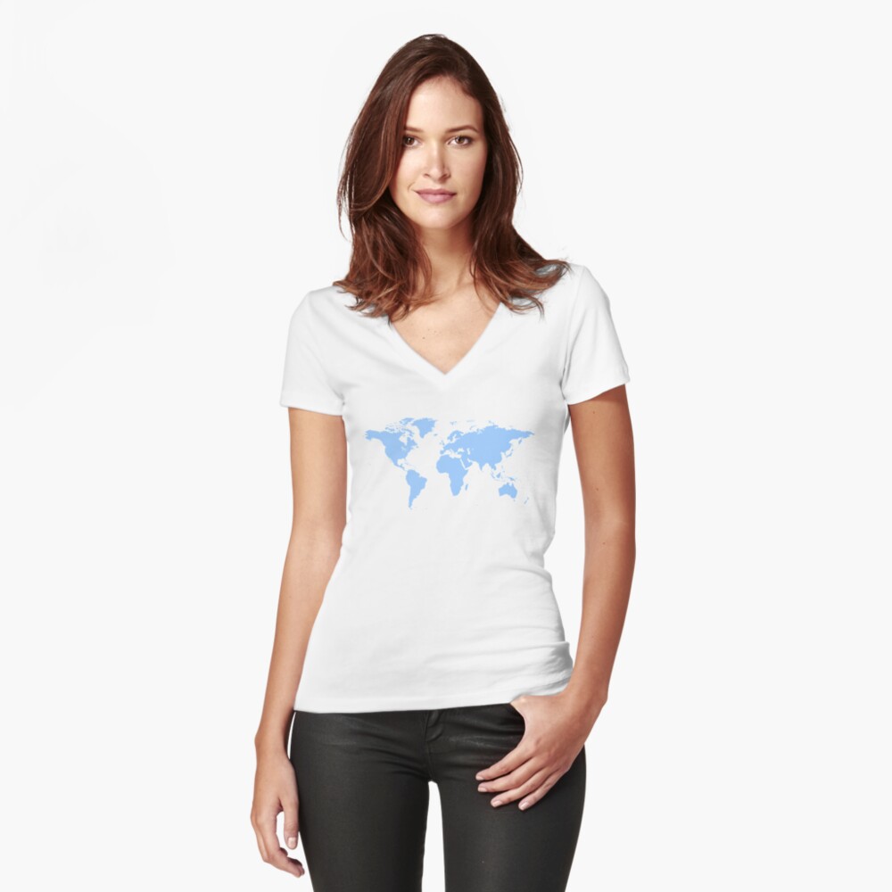 Item preview, Fitted V-Neck T-Shirt designed and sold by leodesigner.