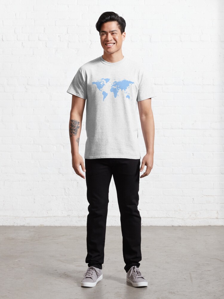 Alternate view of World Map. I love Travel Classic T-Shirt