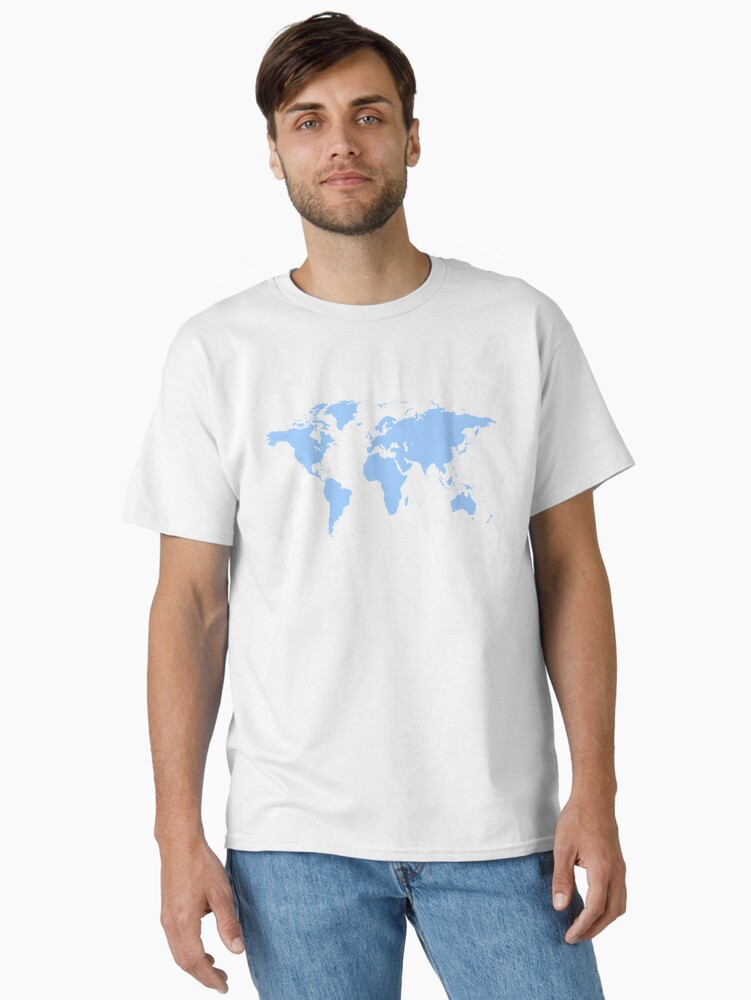 Thumbnail 1 of 7, Classic T-Shirt, World Map. I love Travel designed and sold by leodesigner.