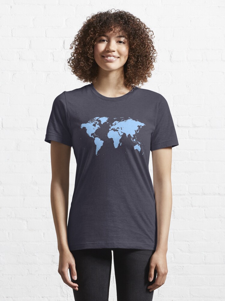Alternate view of World Map. I love Travel Essential T-Shirt