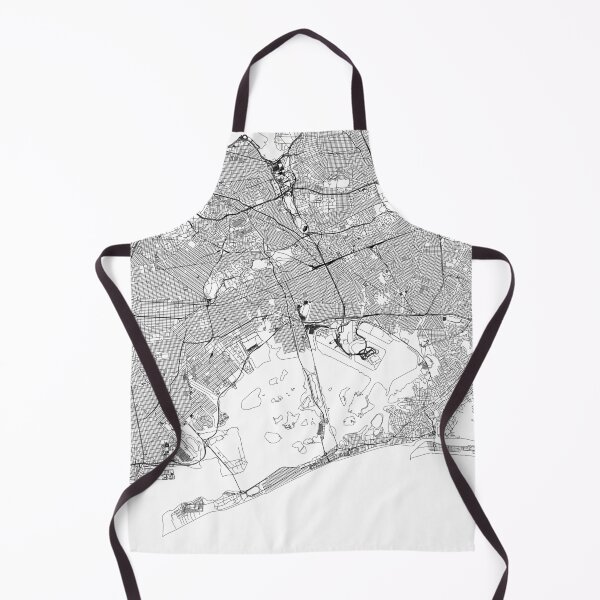 Item preview, Mapa de Queens White designed and sold by multiplicitymap.