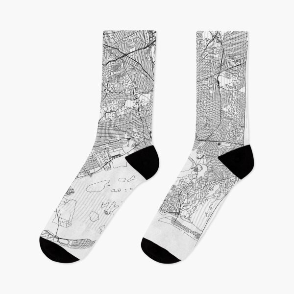 Item preview, Queens White Map designed and sold by multiplicitymap.