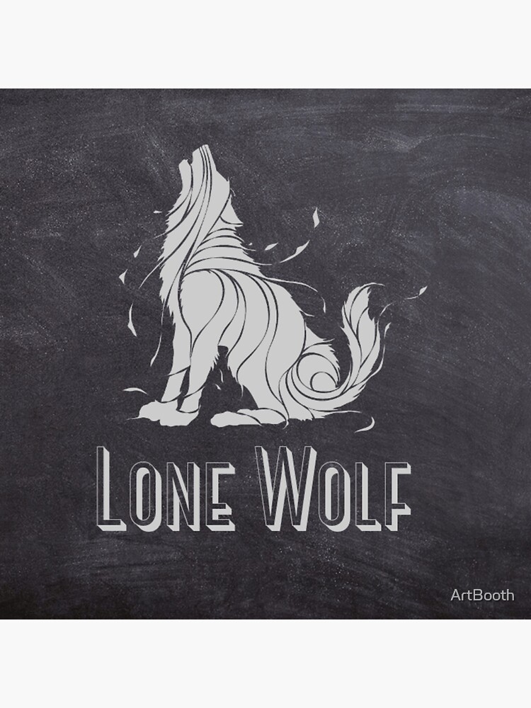 "Lone Wolf" Sticker For Sale By ArtBooth | Redbubble