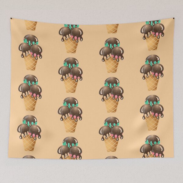 Item preview, Ice cream with chocolate for mobile case note book designed and sold by Orawin Nantasen.
