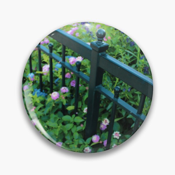 Item preview, Fenced-In Urban Flowers on Walk in Park II designed and sold by Silver Sky by Janet.
