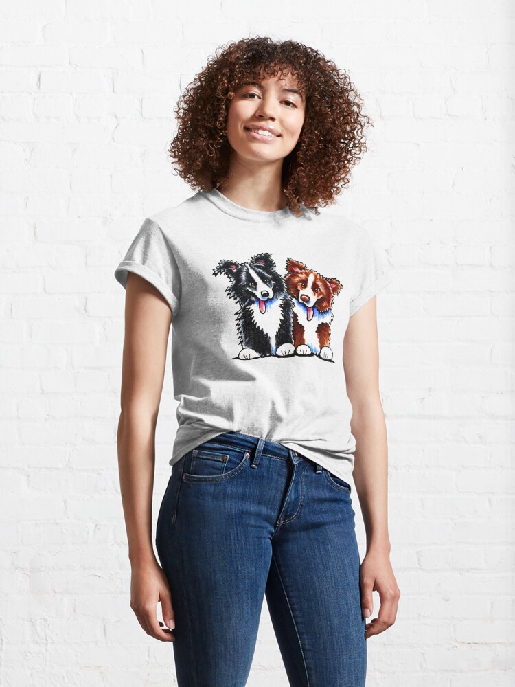 Alternate view of Little League Border Collies Classic T-Shirt