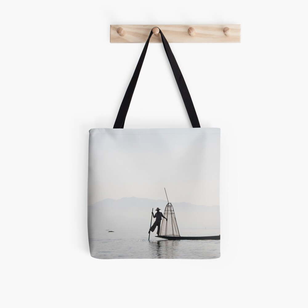 The fisher at Inle Lake Tote Bag