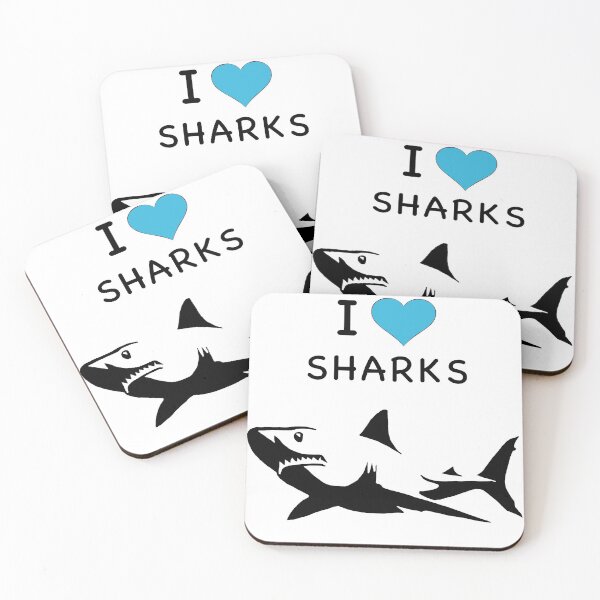 Item preview, I Love Sharks designed and sold by NateeshaLee.