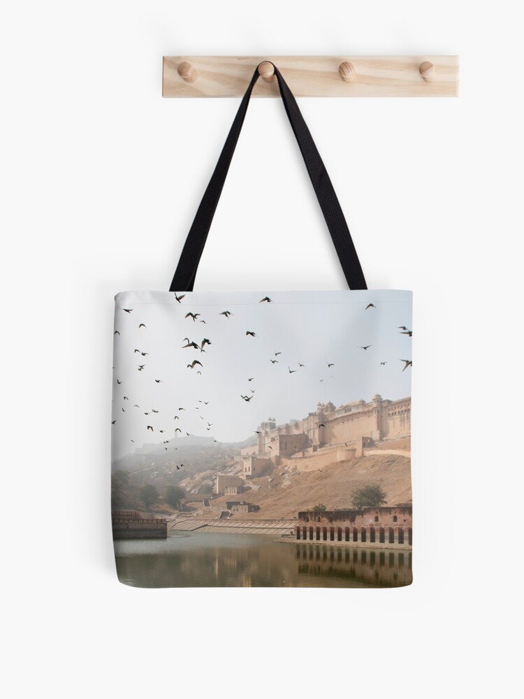 Thumbnail 1 of 2, Tote Bag, Jaipur Amber Fort designed and sold by missatgerebut.