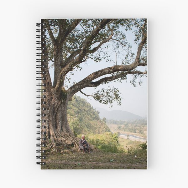 Item preview, Nepali man sitting under a tree designed and sold by Clara Go (missatgerebut).