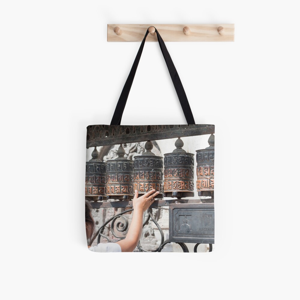 Prayer wheel Tote Bag