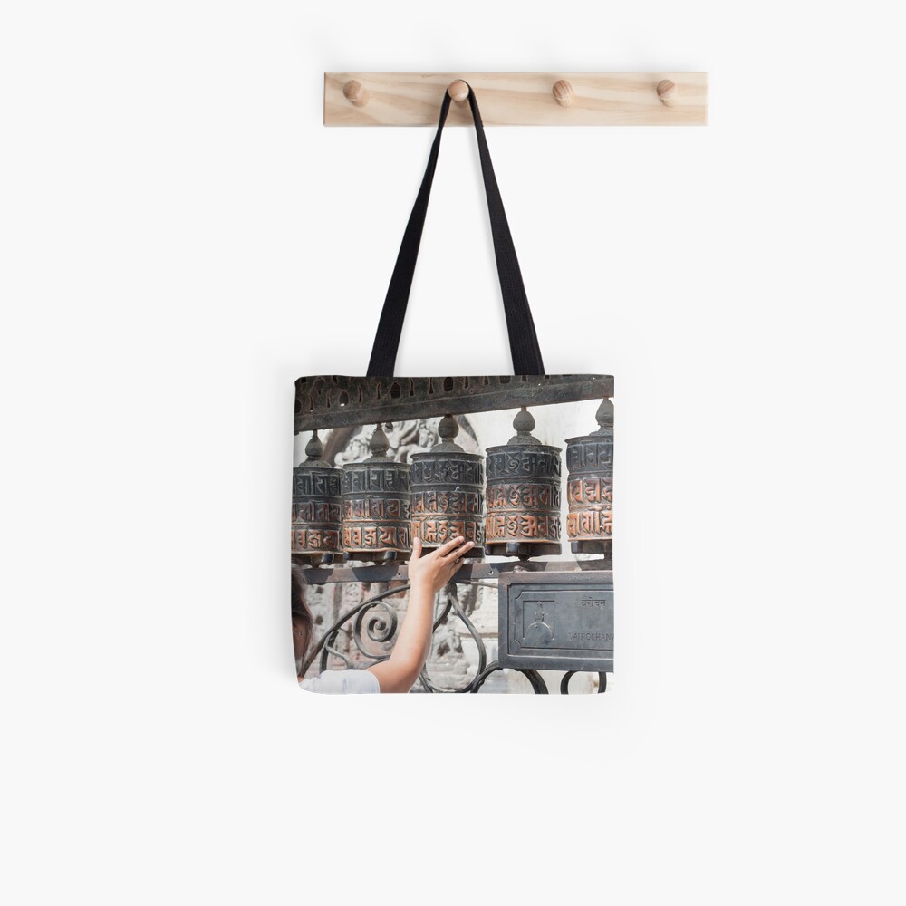 Prayer wheel Tote Bag
