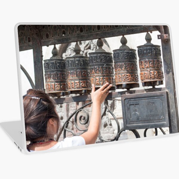 Prayer wheel Laptop Skin