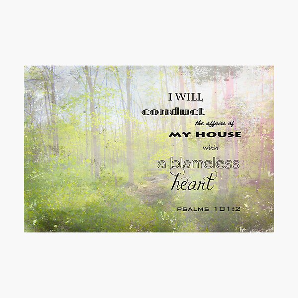 Psalm 101:2 Photographic Print