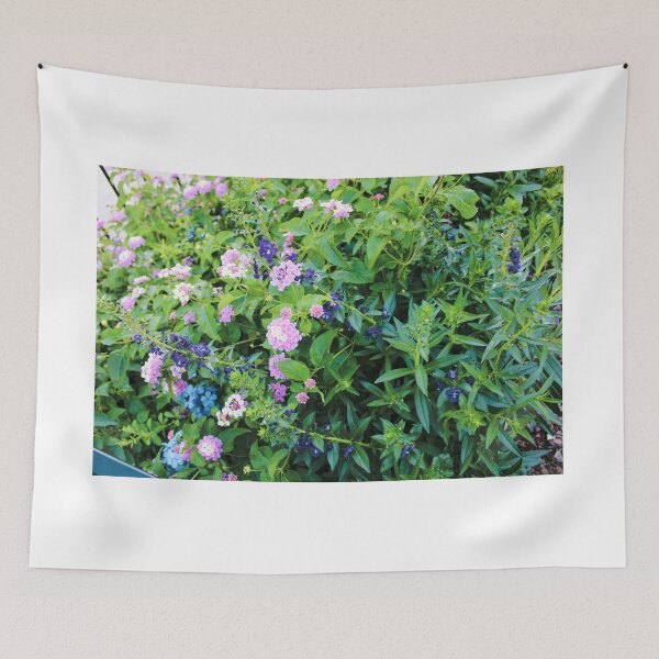 Item preview, Fenced-In Urban Flowers on Walk in Park III designed and sold by Silver Sky by Janet.