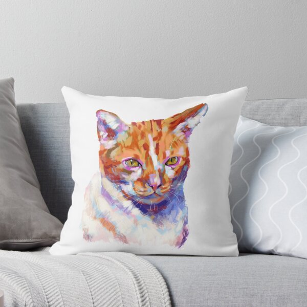 Item preview, Adorable ginger cat portrait, digital painting. printable, ginger cat decorations, ginger cat print, ginger cat, wall art, ginger cat wall decor, art prints, wall art prints. designed and sold by hadkhanong.