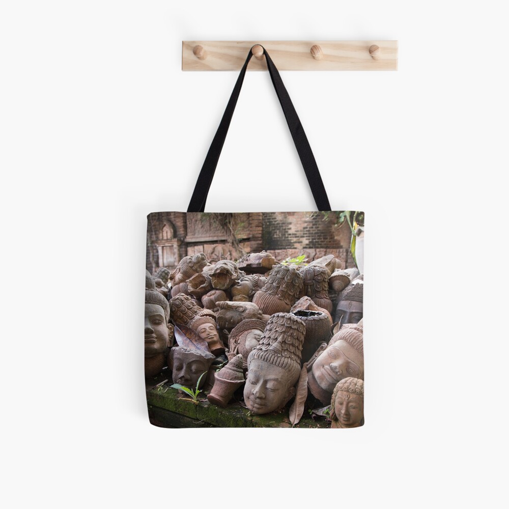 Lost Heads in the Terracotta Museum in Chiang Mai Tote Bag