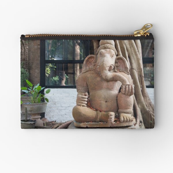Ganesh in the Terracotta Museum in Chiang Mai Zipper Pouch