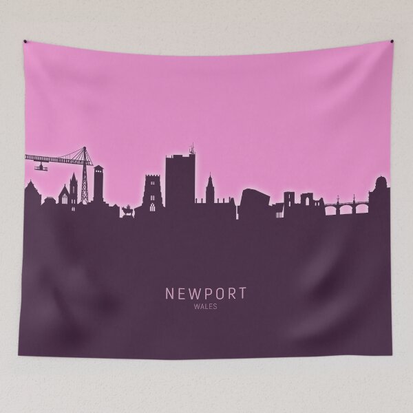 Artikelvorschau, Newport Wales Skyline entworfen und verkauft von ArtPrints.