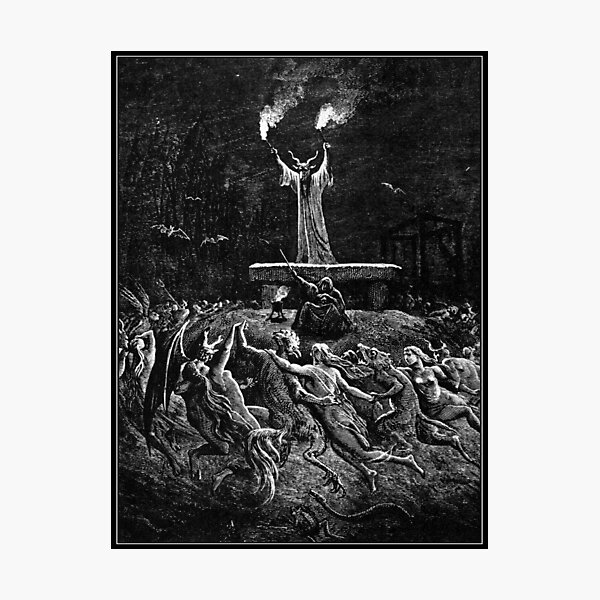 Witches Dancing at a Sabbath - Gustave Doré (1886) Photographic Print