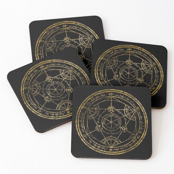 Item preview, Human Transmutation Circle - gold grunge designed and sold by maryedenoa.