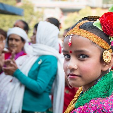 Artwork thumbnail, Young Nepali Girl during Tihar by Clara Go (missatgerebut)