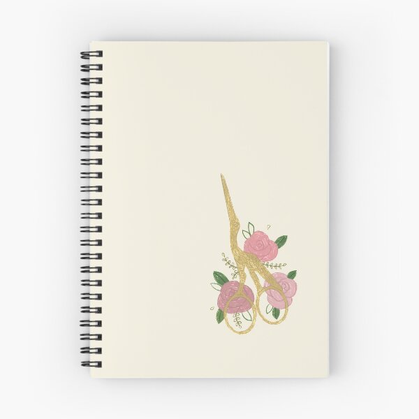Item preview,  Floral embroidery golden stork scissors  designed and sold by pinkfridgebr.