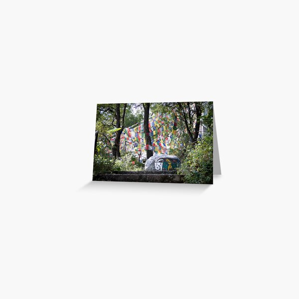 om mani padme hum Mantra Greeting Card
