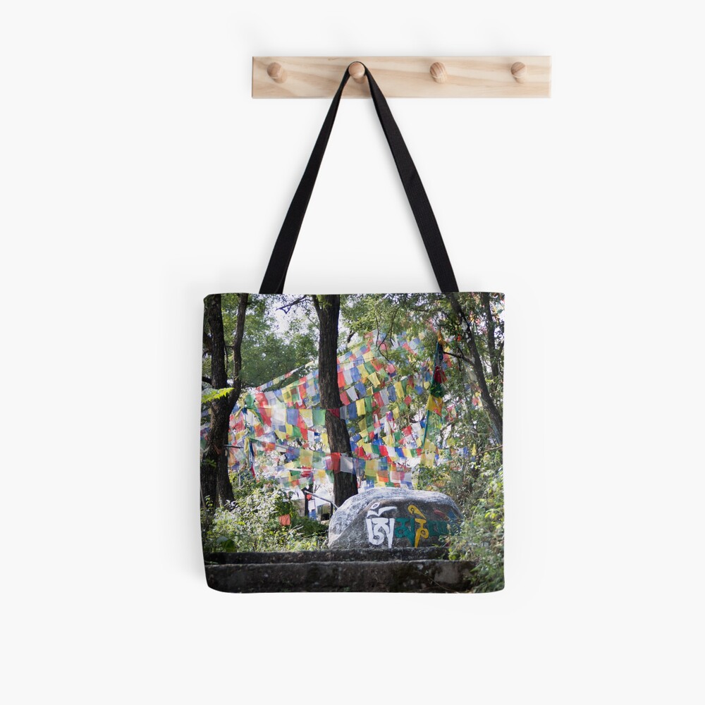 om mani padme hum Mantra Tote Bag