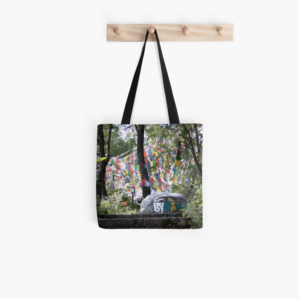 om mani padme hum Mantra Tote Bag