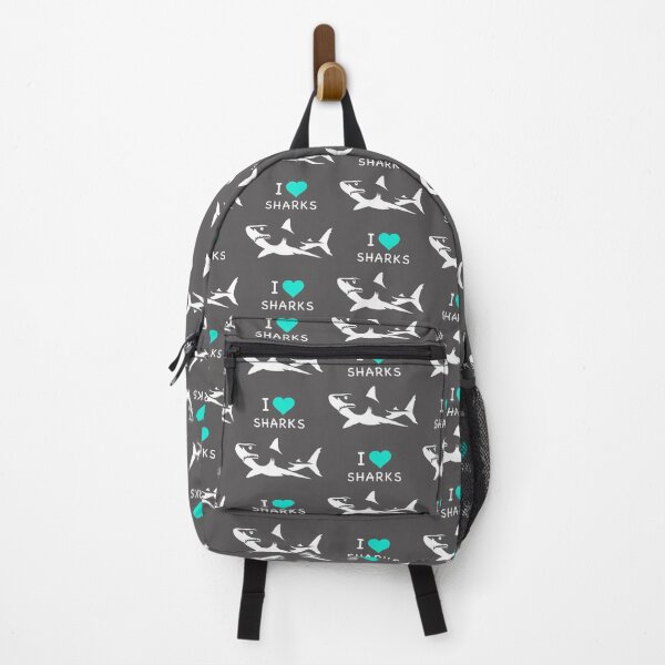 Item preview, ILoveSHARKS-in white designed and sold by NateeshaLee.