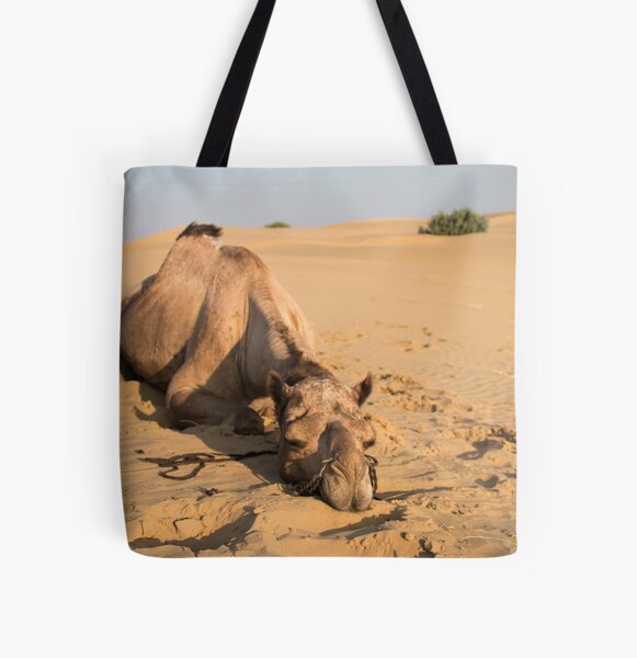 Poor Tired Camel All Over Print Tote Bag