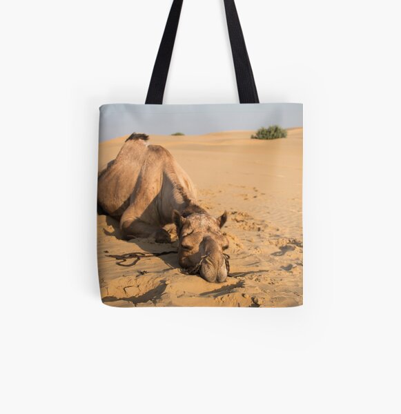 Poor Tired Camel All Over Print Tote Bag