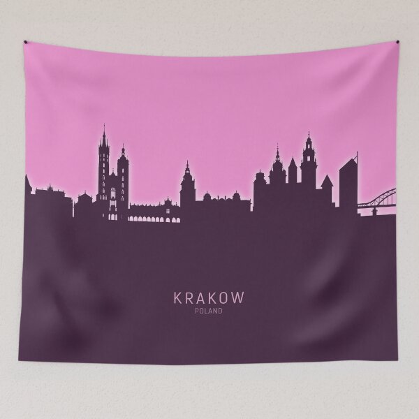 Item preview, Krakow Poland Skyline designed and sold by ArtPrints.