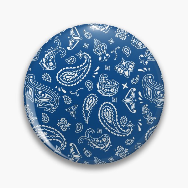 Item preview, White on Navy Paisley designed and sold by BadBehaviour.