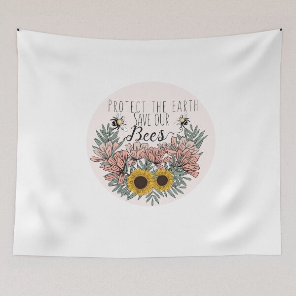 Item preview, Protect The Earth & Save our bees designed and sold by Dollfacedesign.