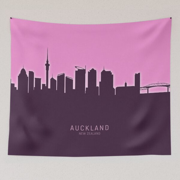 Item preview, Auckland New Zealand Skyline designed and sold by ArtPrints.