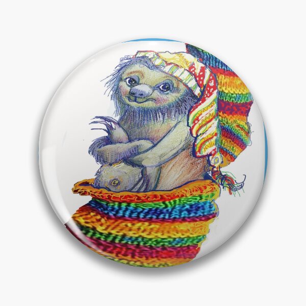 Item preview, Winter Creature -Sloth in Socks designed and sold by Julie Fearns-Pheasant.