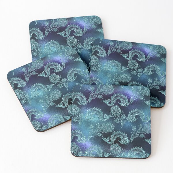 Item preview, Teal Purple Ocean Mermaid Fish Marbled Print designed and sold by WOW TeesAndThings.