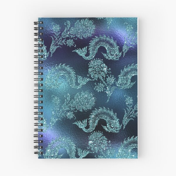 Item preview, Teal Purple Ocean Mermaid Fish Marbled Print designed and sold by WOW TeesAndThings.