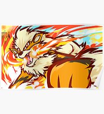 Arcanine | Fire Fang Poster