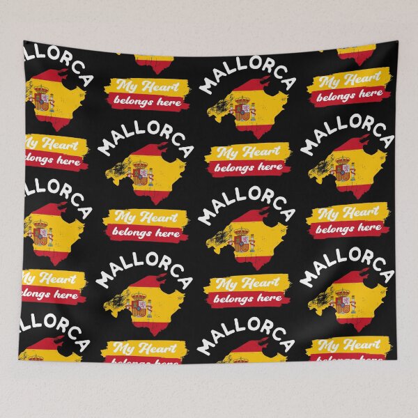 Item preview, mallorca summer spain flag saying designed and sold by pirminio.