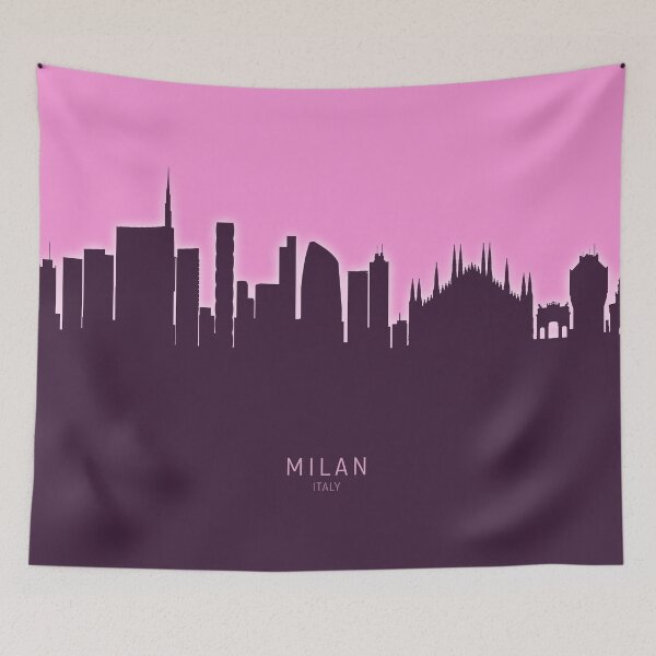 Item preview, Milan Italy Skyline designed and sold by ArtPrints.