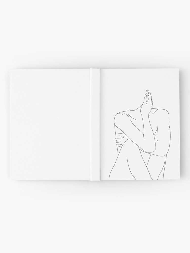 Alternate view of Nude figure illustration - Celina Hardcover Journal